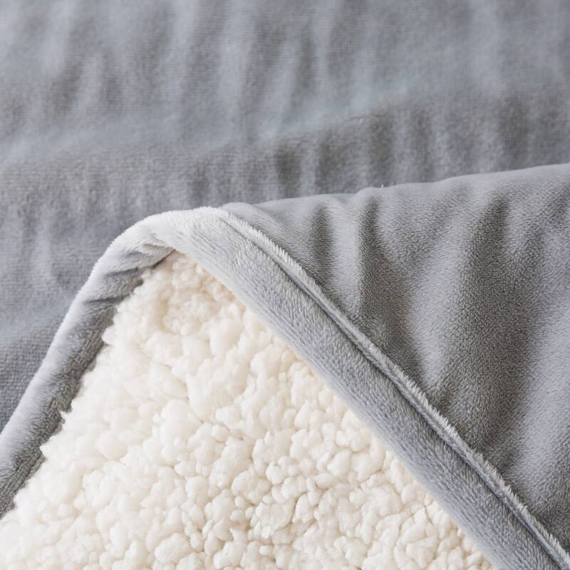 The Work Sack Velvet and Sherpa Wearable Throw