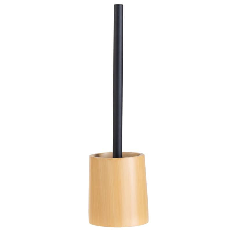 Bath Bliss Wood Like Toilet Brush in Natural - 3.9"x 3.9"x 14.6"