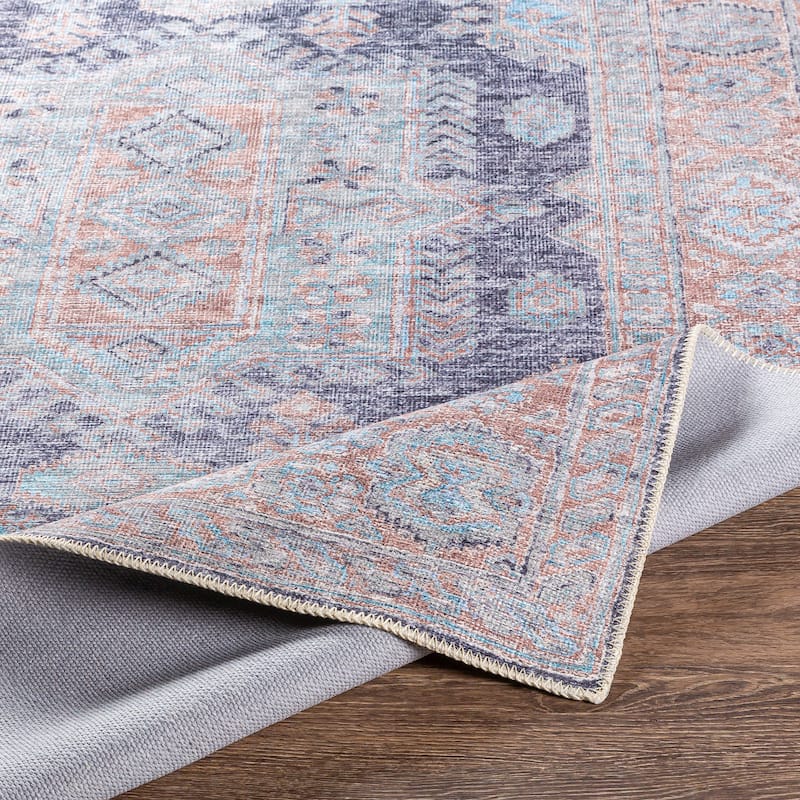 Artistic Weavers Cesar Vintage Global Printed Machine Washable Area Rug