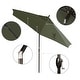 preview thumbnail 78 of 99, Pompano 9ft Crank Lift Push Button Tilt Round Patio Umbrella by Havenside Home, Base Not Included