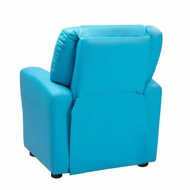 Pushback Kids Recliner Chair with Footrest & Cup Holders - Ultimate Comfort for Toddlers