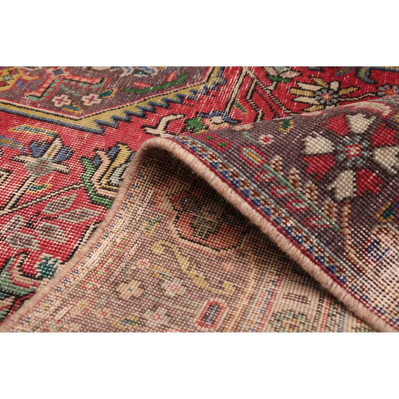 ECARPETGALLERY Hand-knotted Antalya Vintage Red Wool Rug - 6'3 x 9'1