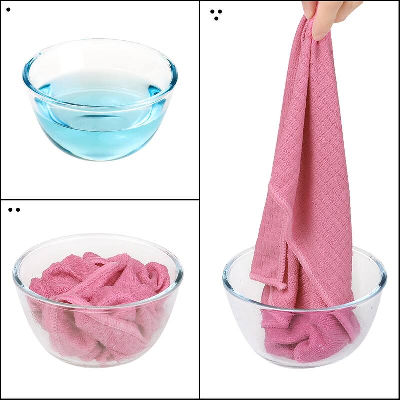 Microfiber Cleaning Cloth，8 Pack Reuseable Cleaning Cloths Super Absorbent Dish Rags for Washing Dishes Lint Free Rags