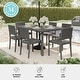 preview thumbnail 8 of 21, Martha Stewart 7pc Rattan Patio Dining Set - 6 Chairs, Table - 62"D x 39"W x 30"H