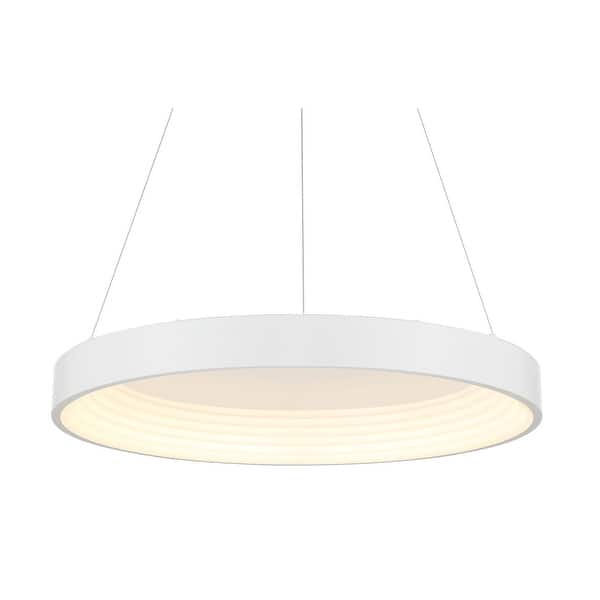 slide 2 of 10, Kovacs P5555-L Conc 24" Wide LED Suspension Pendant White