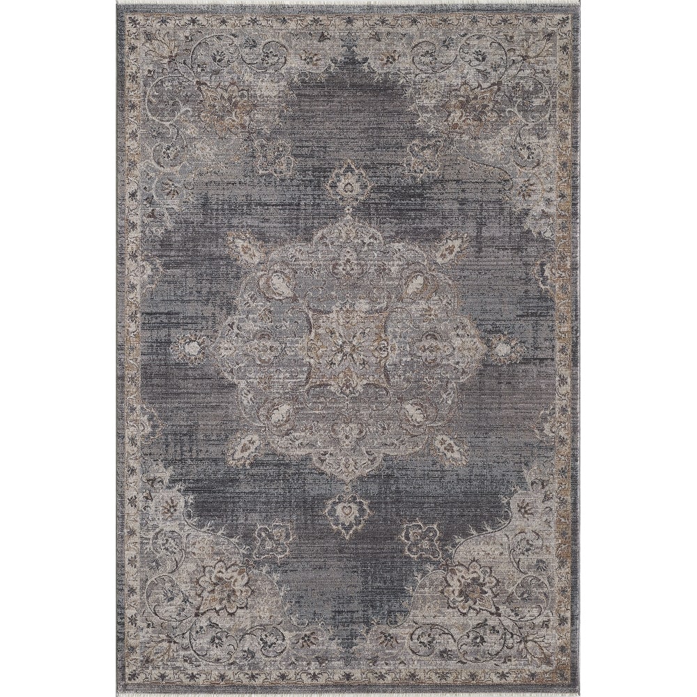 Domani Greige Vintage Medallion Area Rug