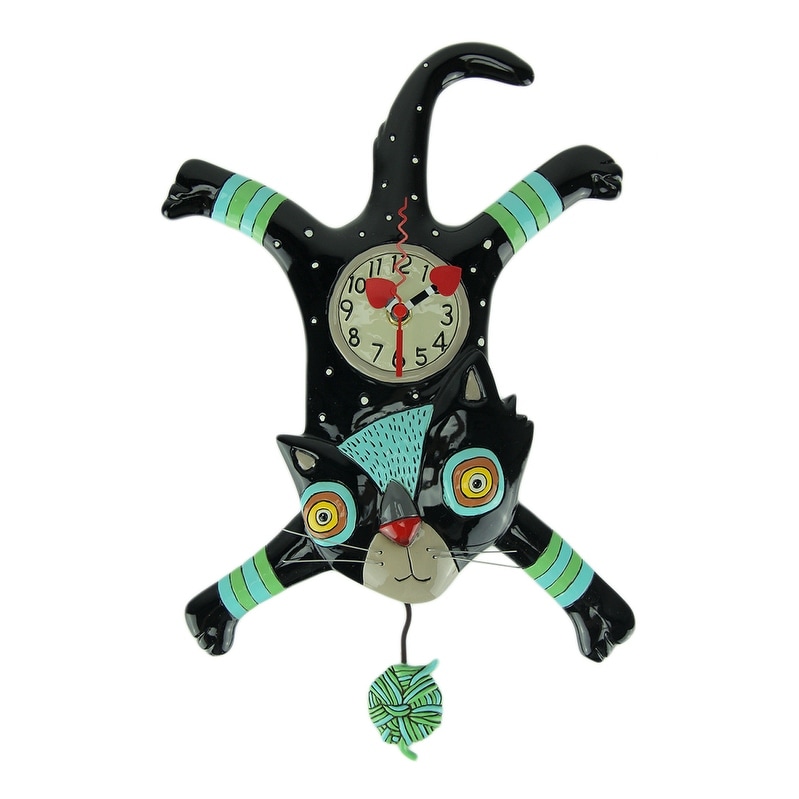 Shop Allen Designs Craft Attack Cat Pendulum Wall Clock 13 5 X