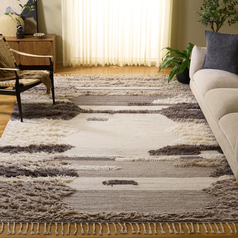SAFAVIEH Hand-knotted Kenya Hilligje Southwestern Tribal Wool Rug