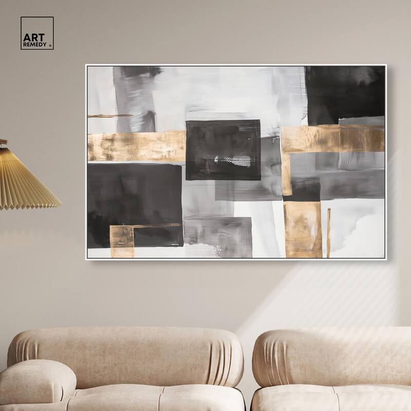 Graphite and Glimmer I Canvas by Art Remedy