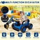 preview thumbnail 10 of 19, Ride On Excavator for Kids, 4WD Electric Excavator Toy, 12V Batter