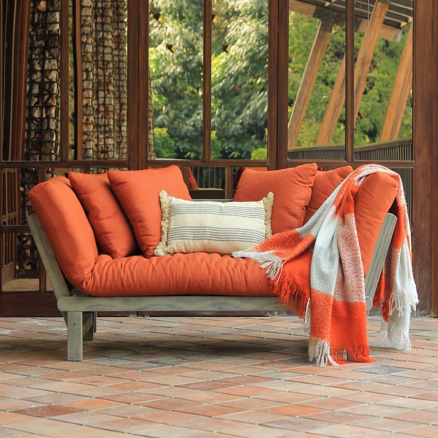 Outdoor convertible sofa deals