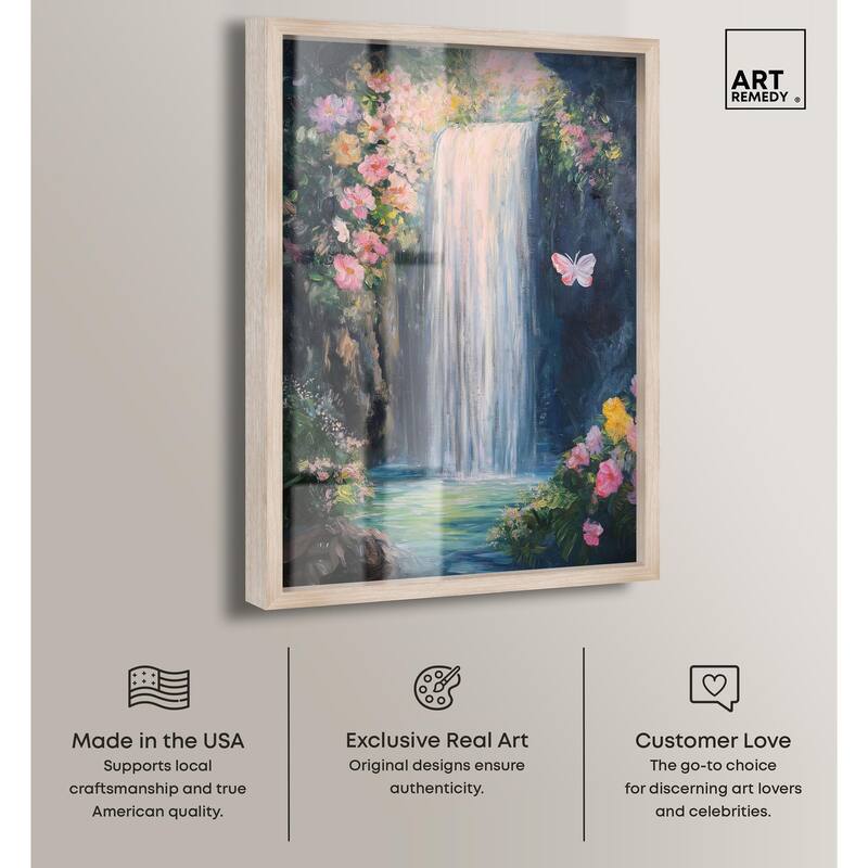 Hidden Falls I Shadowbox by Art Remedy