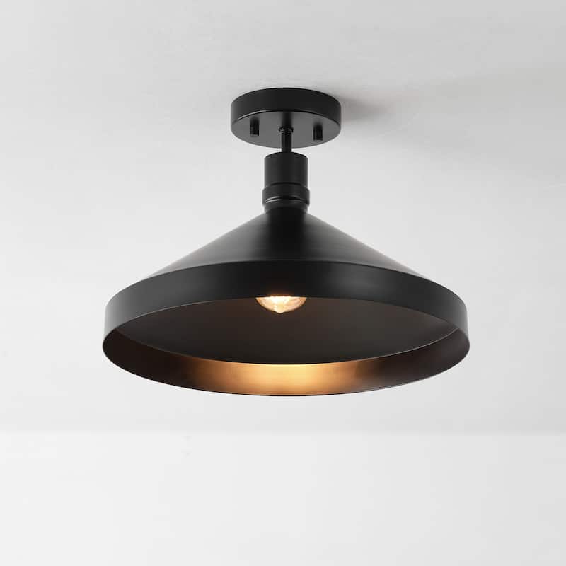 Globe Electric 91005231 Violet 15" Wide Semi-flush Outdoor Ceiling