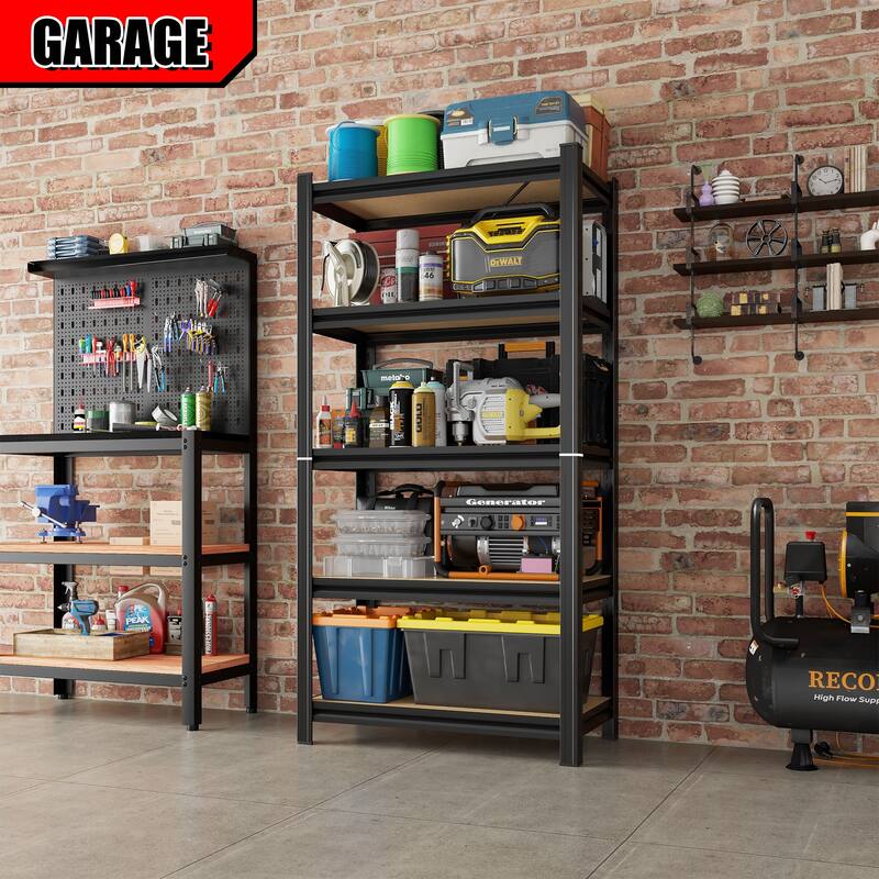 Heavy duty shelving unit with adjustable shelves