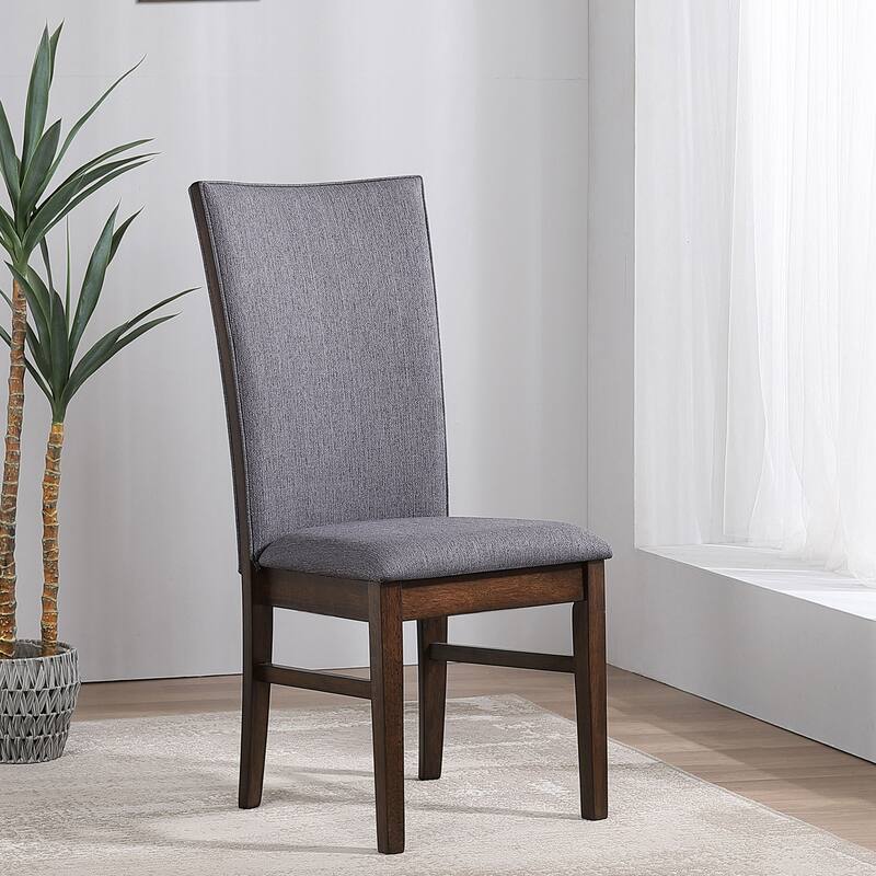 Wawona Grey Upholstered Dining Side Chair Grey (Set of 2)