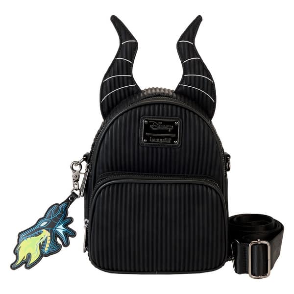 disney villains maleficent dragon mini backpack Disney Villains Maleficent Dragon Horns Convertible Mini Backpack &  Crossbody Bag - Bed Bath & Beyond