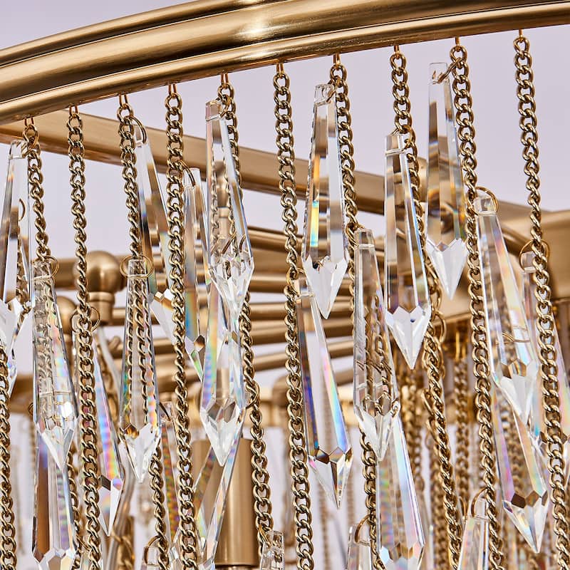 Allegri 040656-FR001 Frangia 18 Light 34" Wide Crystal Pendant