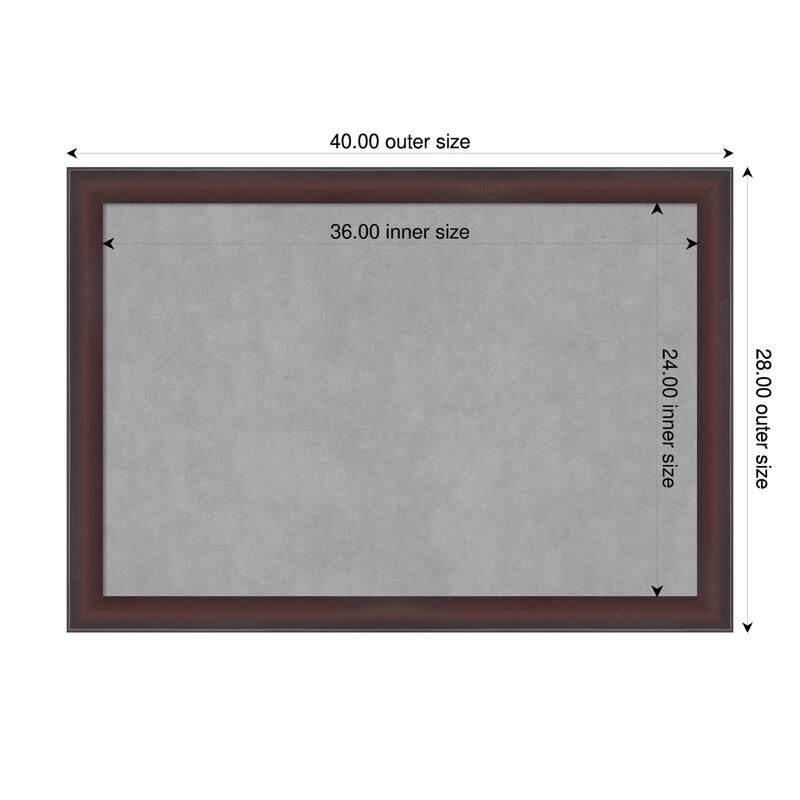 Amanti Art Grand Cherry Narrow Framed - 40 x 28 in - Grand Cherry Narrow