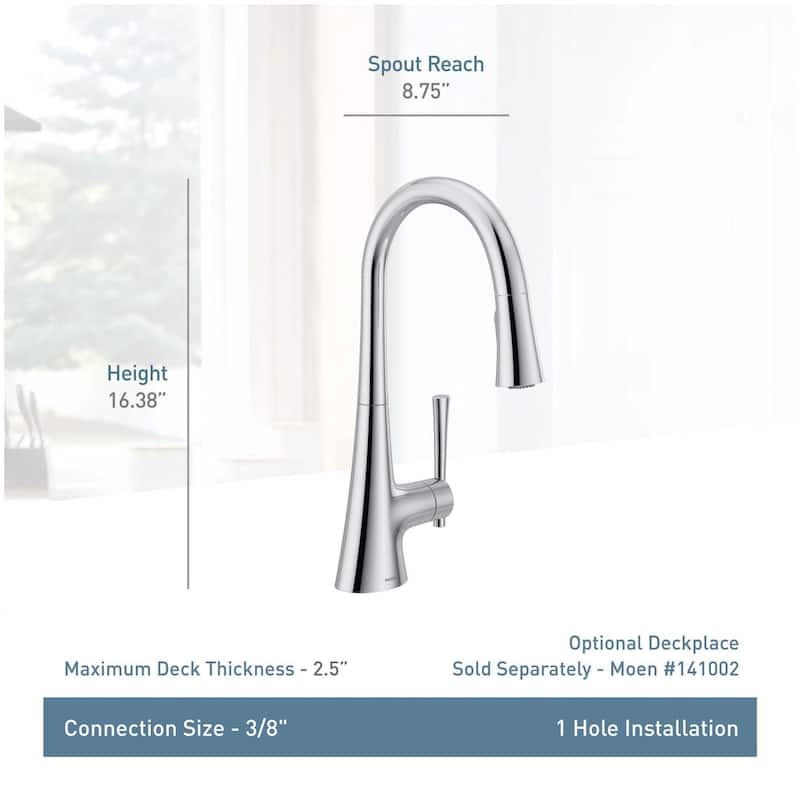 Moen Kurv 1.5 GPM Single Hole Pull Down Kitchen Faucet