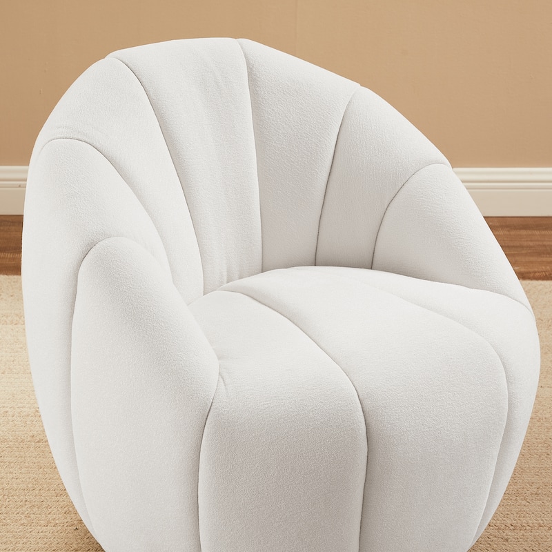 Art Leon Modern Swivel Barrel Chair