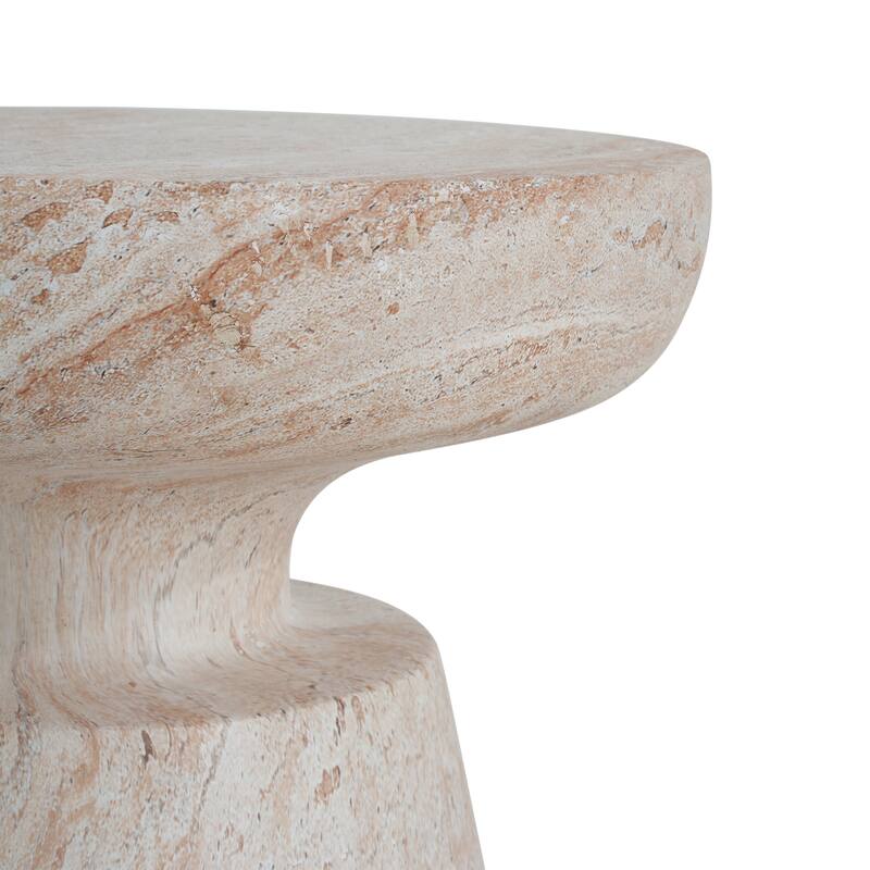 Inez Outdoor Lightweight Concrete Side Table by Christopher Knight Home
