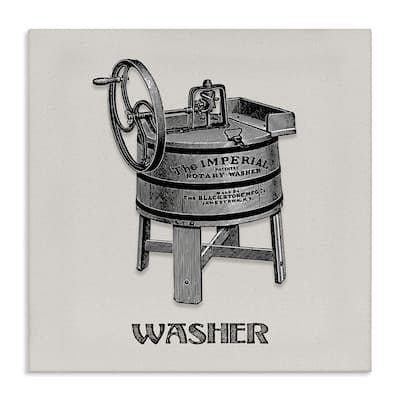 Stupell Antique Rotary Washer Canvas Wall Art Design By Val Rhodes
