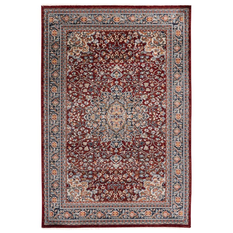 SAFAVIEH Lauren Ralph Lauren Kitza Transitional Rug - 4' x 6' - Red/Navy