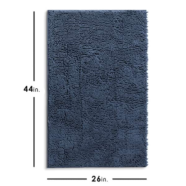 dimension image slide 10 of 34, Hearth & Harbor Non-Slip Super Plush Chenille Bathroom Rugs