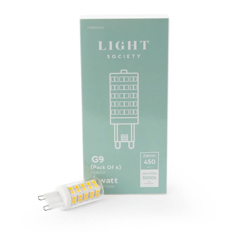 Light Society Set of 6 - Vita G9 40 Watt Equivalent 4 Watt LED Bulb - Clear