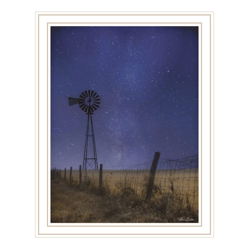 TrendyDecor4U "Starlit Night" Framed Print Wall Art - Multi