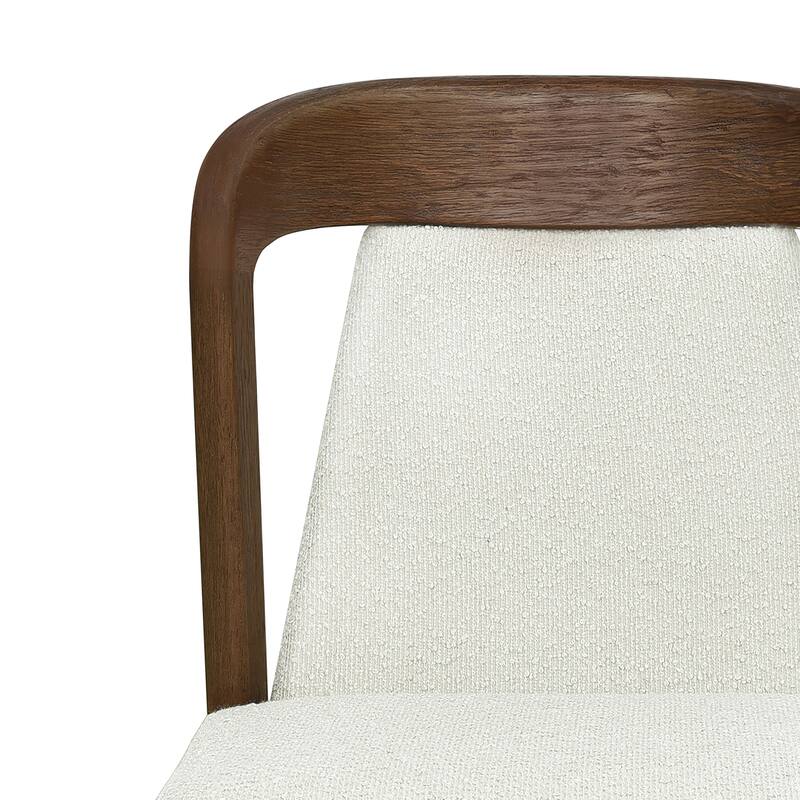 Christopher Knight Home - Ashlin Contemporary Upholstered Armless Dining Chairs with Rubberwood Frame, Set of 2