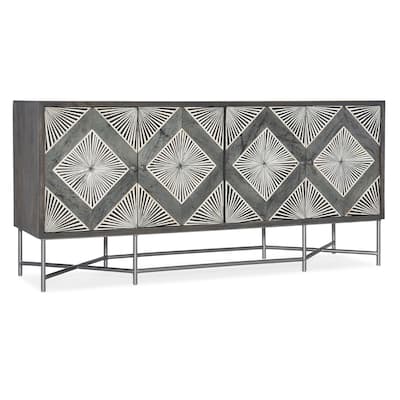 Hooker Furniture 628-85122 Melange 67" Wide Mango Wood, Stone Veneers