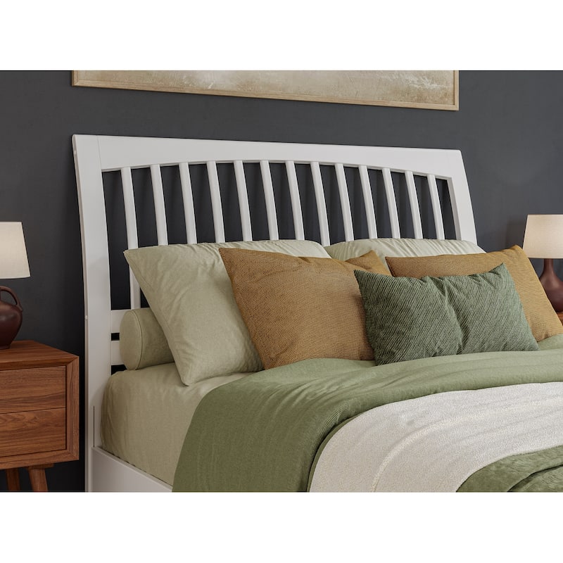 AFI Orleans Solid Wood Low Profile Platform Bed with Matching Footboard