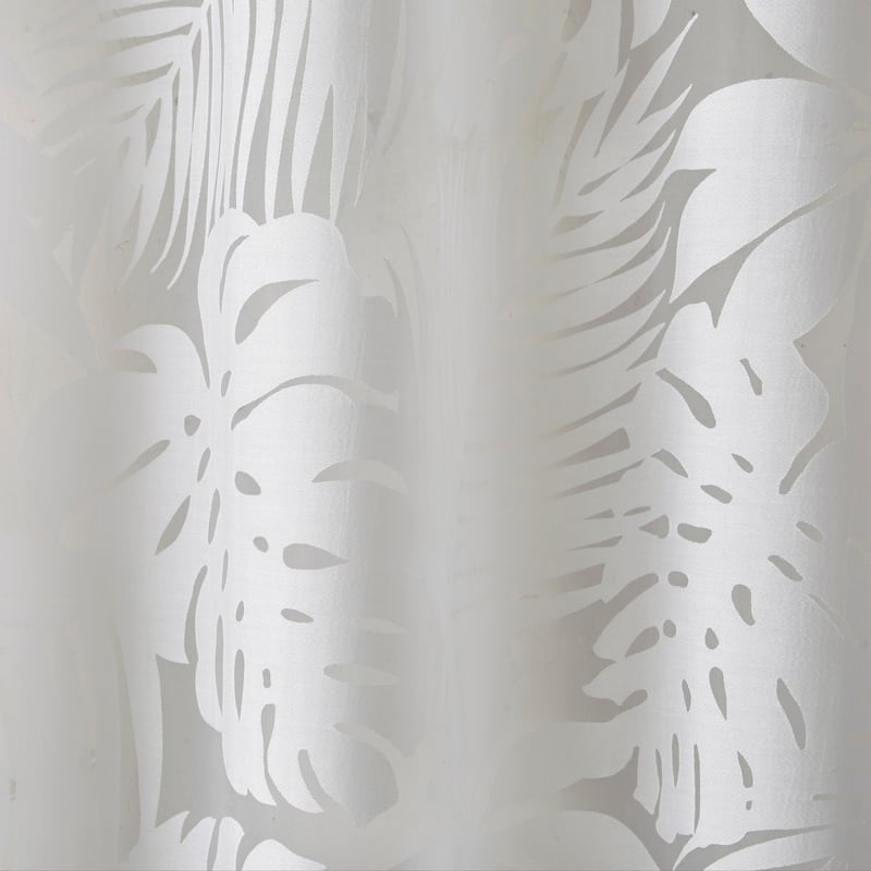 Madison Park Kauna Palm Leaf Burnout Window Curtain Sheer