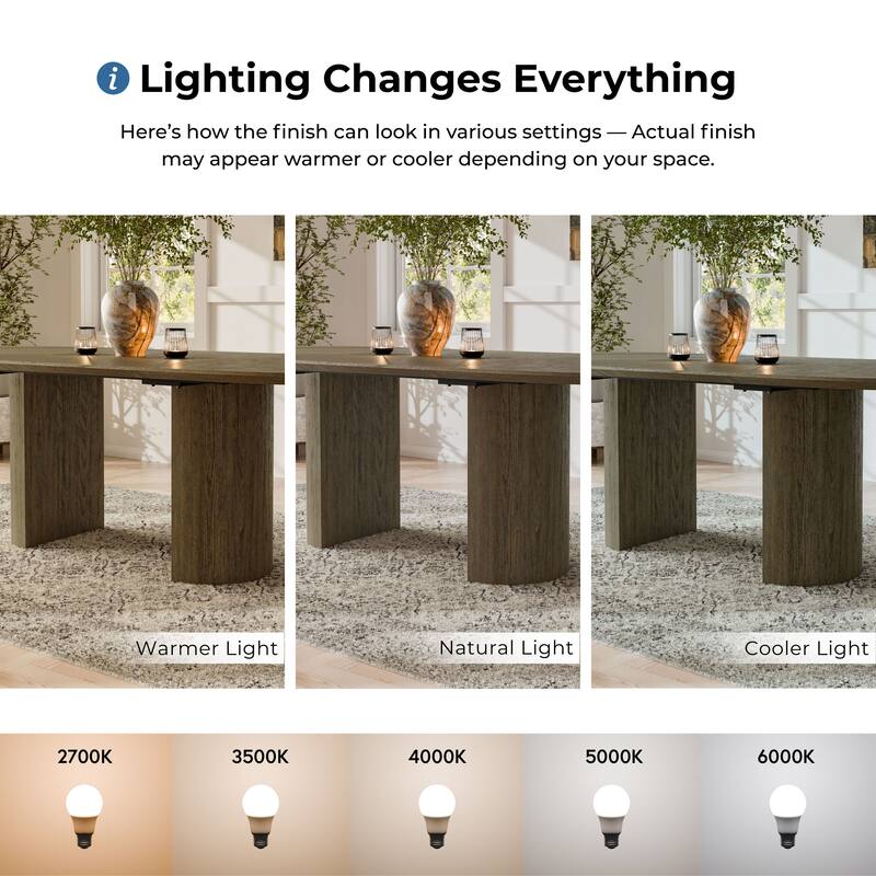 Furniture of America Lenn Modern Farmhouse Oak 102-inch Wood Extendable Dining Table