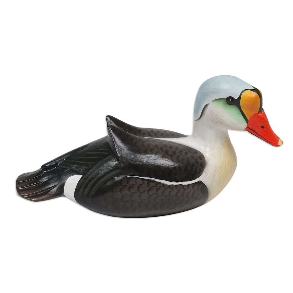 Novica Handmade King Eider Wood Statuette