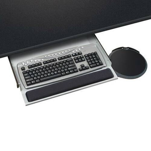 Shop Kelly Computer Underdesk Keyboard Tray Gray Keyboard Tray