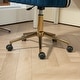 preview thumbnail 31 of 118, Velvet Home Office Desk Chair, Height Adjustable Task Chair, Armless Single Chair with Wheels, 360° Swivel Vanity Chair - N/A