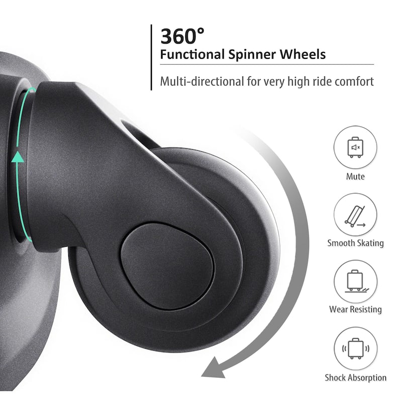 Expanable Spinner Wheel 2 Piece Luggage Set with TSA Lock 20/24 On