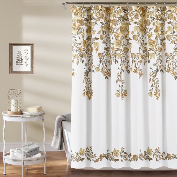 Porch Den Elcaro Floral Pattern Shower Curtain On Sale Bed Bath Beyond 26482985