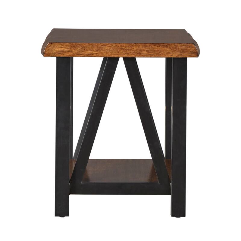 Banyan Live Edge Wood and Metal Accent Tables by iNSPIRE Q Artisan