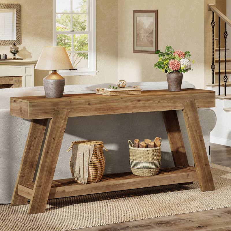 Solid Wood Entryway Table