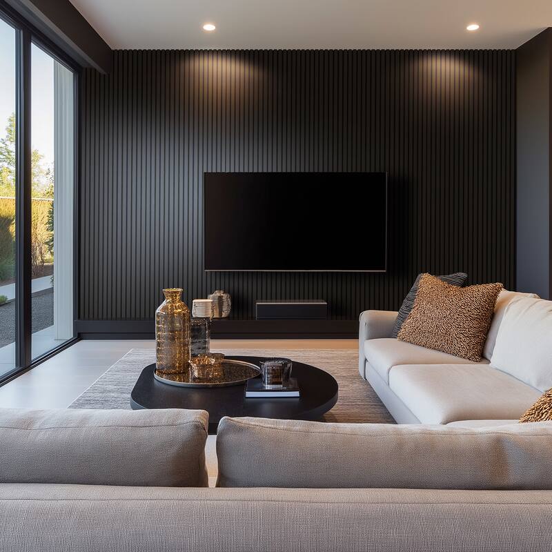 Ackland AKM-W-SE9.5X94.5SL-PL SereniSlats Bark 3D Fluted 9.5 in. x