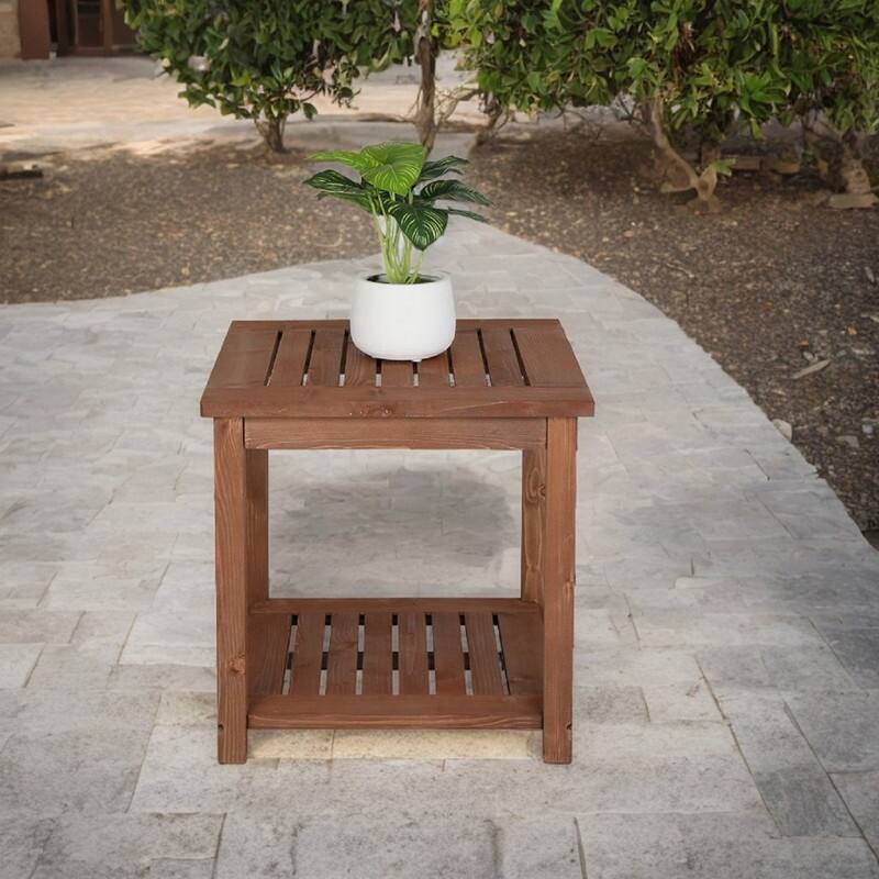 Outdoor Fir Wood End, Coffee, Side Table