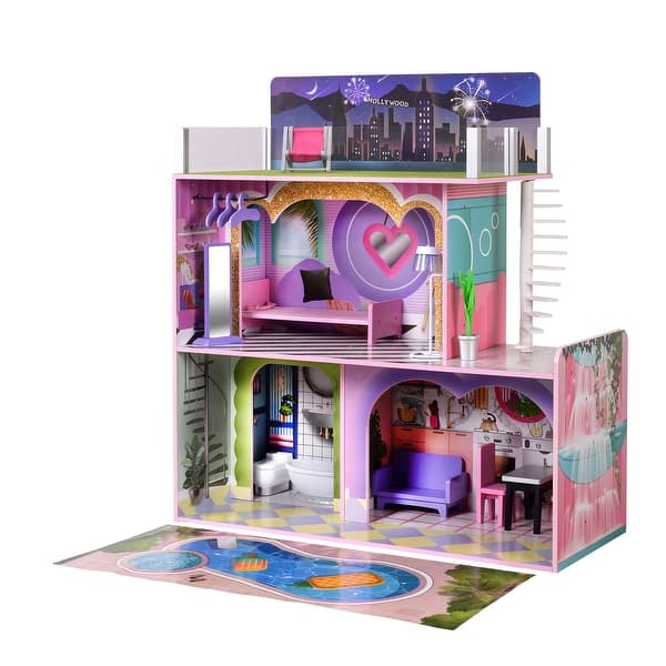 slide 2 of 10, Olivia's Little World - Dreamland Sunset Doll House