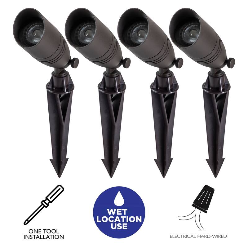 C Cattleya Dark Bronze Outdoor Landscape Spot Light Path Light (Bulb included) - Dark Bronze