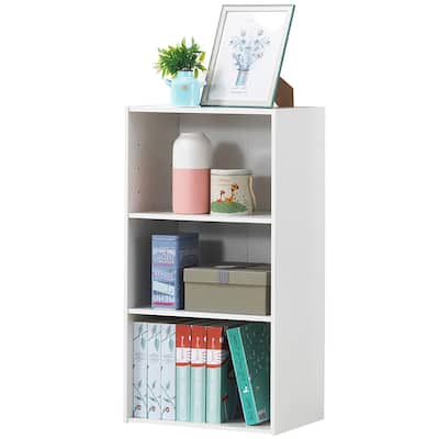 Gymax 3 Tier Open Shelf Bookcase Multi-functional Storage Display - See Details