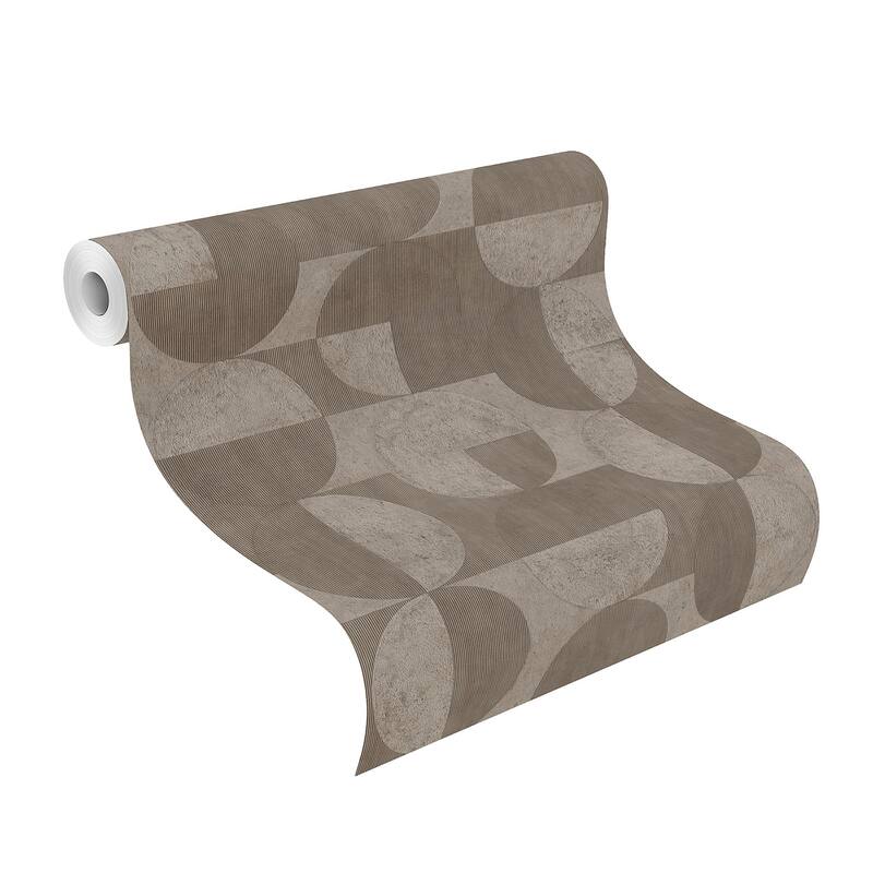 Advantage Barcelo Brown Circles Wallpaper