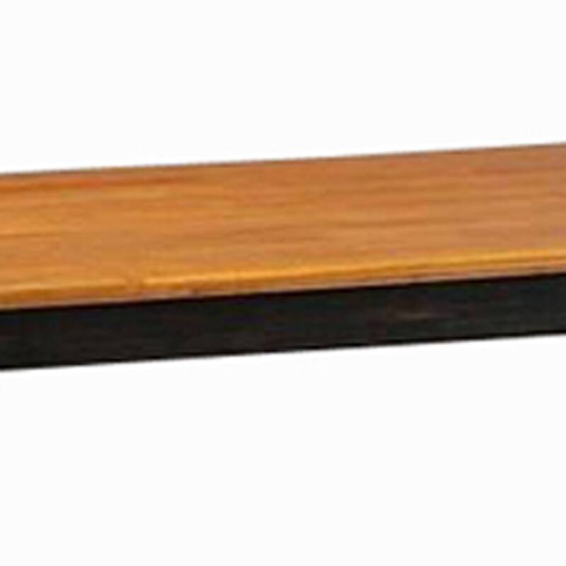 Nova 60 Inch Rectangular Dining Table, Tapered Legs, Rich Oak Brown and Black