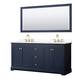 Option Dark Blue, Gold Trim, White Quartz Top